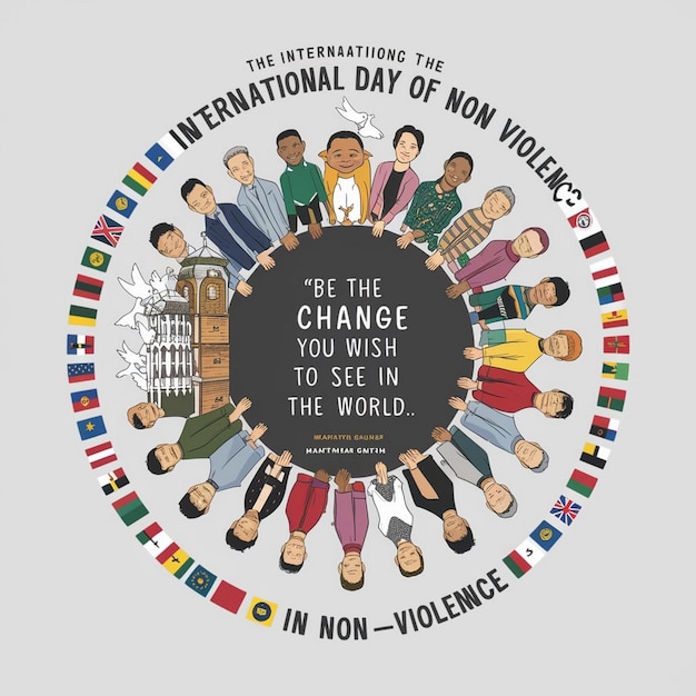 INTERNATIONAL DAY OF NONVIOLENCE Celebration Design