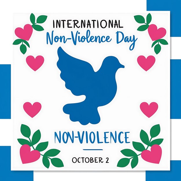 Photo international day of nonviolence celebration design