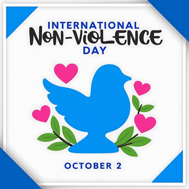 Photo international day of nonviolence celebration design