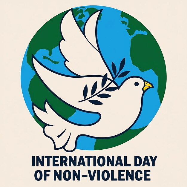 Photo international day of nonviolence celebration design