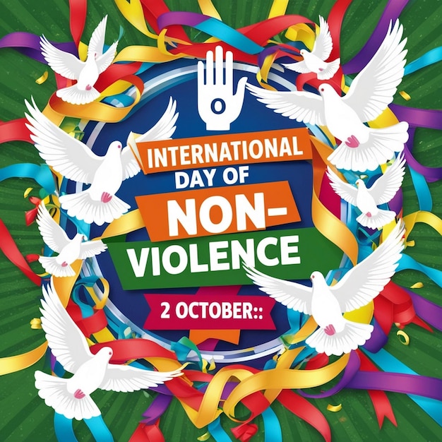 International Day of NonViolence Celebration Design