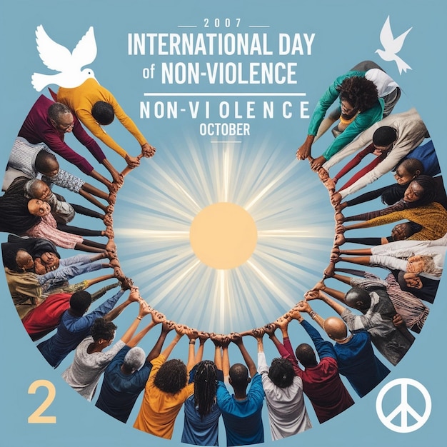 International Day of NonViolence Celebration Design