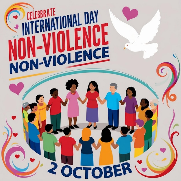 International Day of NonViolence Celebration Design