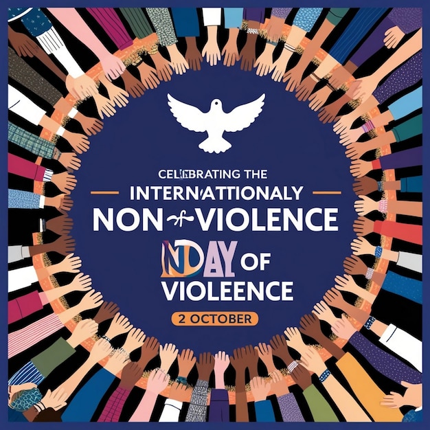 Photo international day of nonviolence celebration design