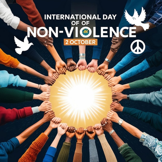 International Day of NonViolence Celebration Design