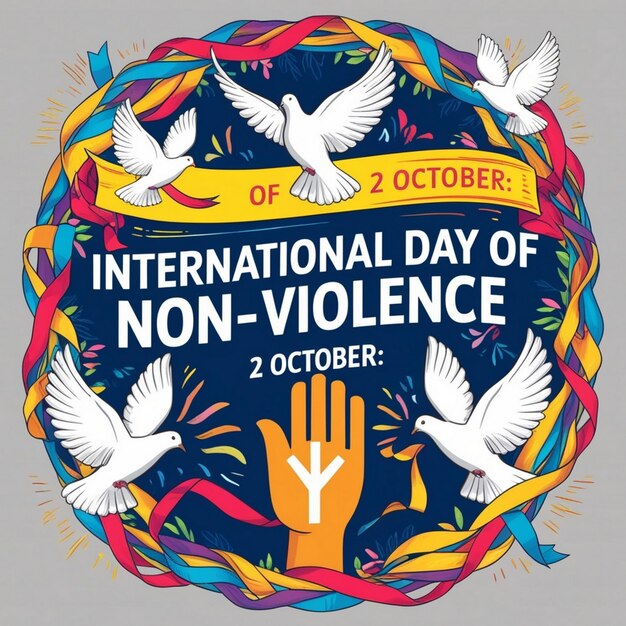 International Day of NonViolence Celebration Design