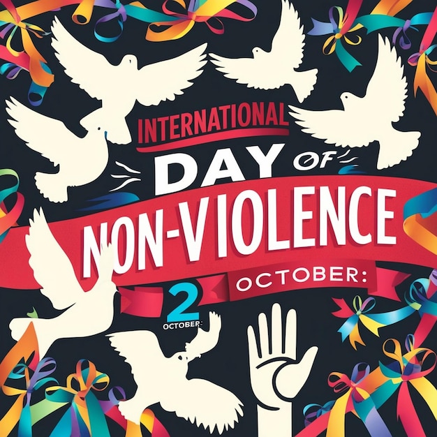 Photo international day of nonviolence celebration design