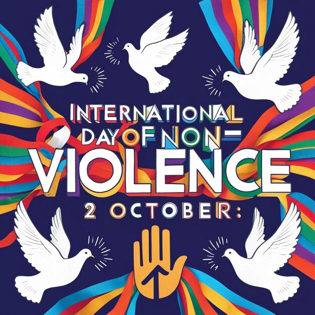 International Day of NonViolence Celebration Design