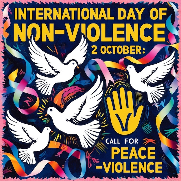 Photo international day of nonviolence celebration design