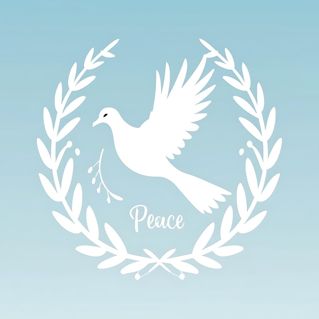 International day of peace in paper style