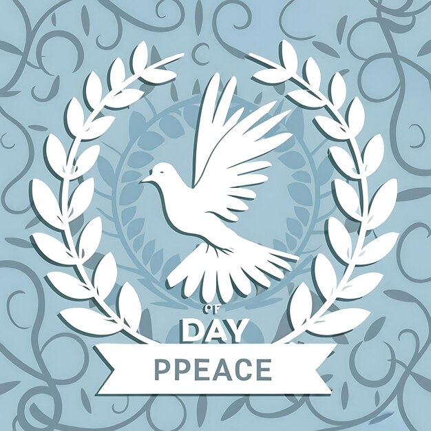 Photo international day of peace in paper style