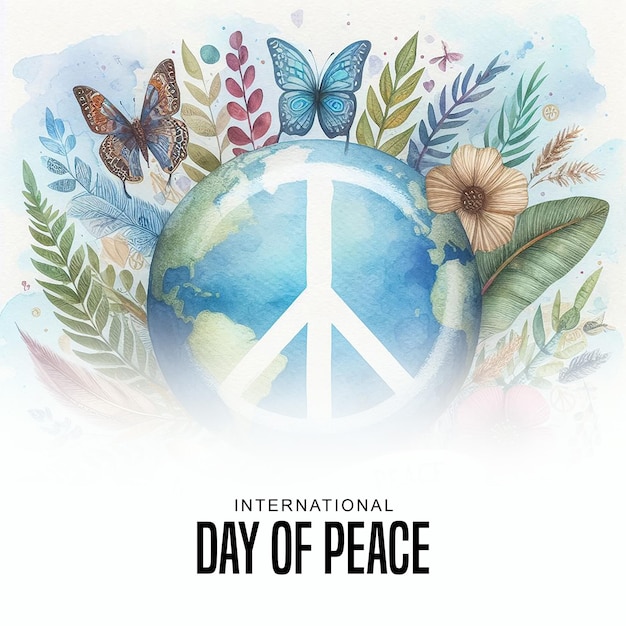 International Day of Peace social media post banner poster template