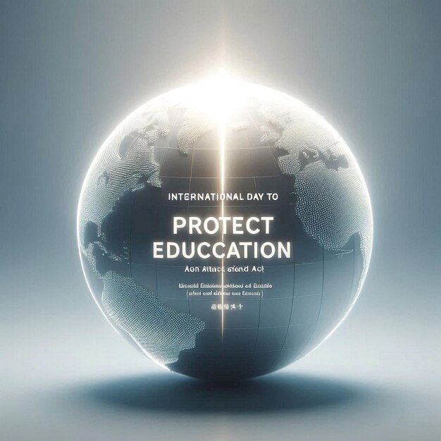 Photo international day to protect education from attack illustration