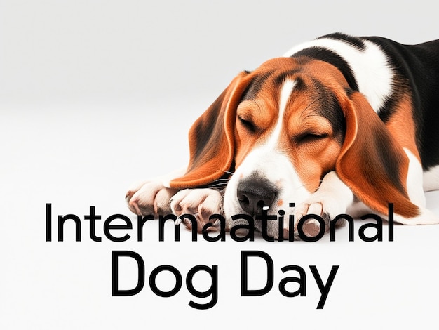 Photo international dog day design