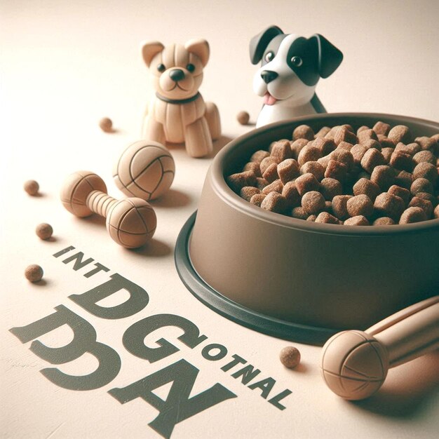 Photo international dog day illustration