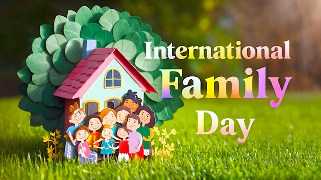 International family day drawing poster theme and quotes