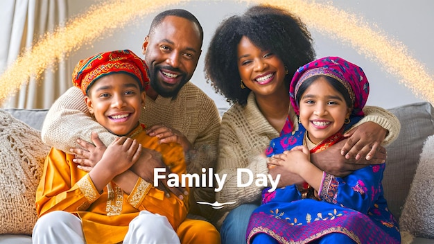 International family day drawing poster theme and quotes