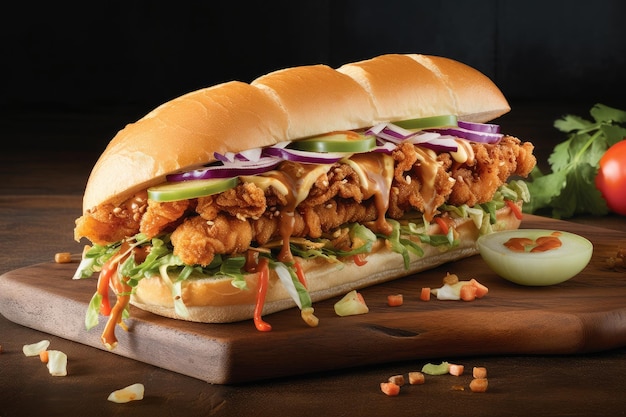 International fast food chains new menu item bursting with flavors and textures of the world