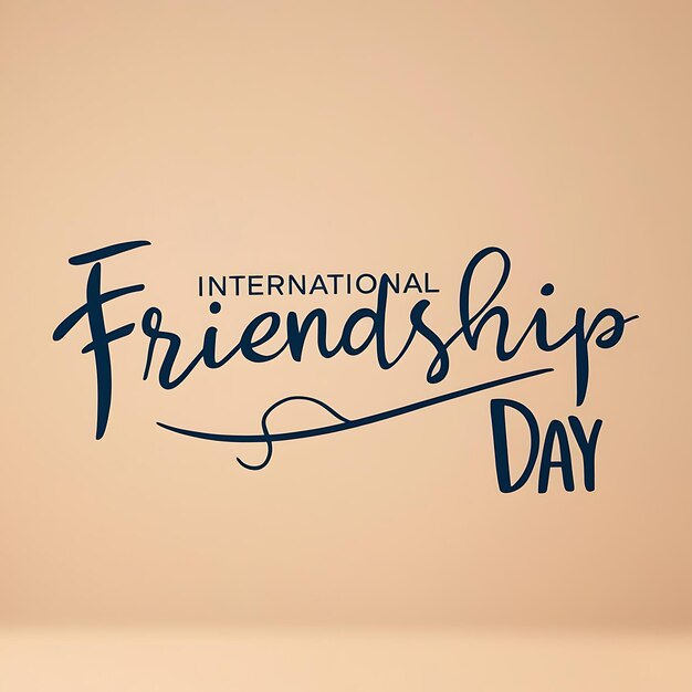 Photo international friendship day image 4k background