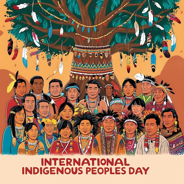 International Indigenous Peoples Day poster design