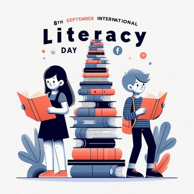 Photo international literacy day poster