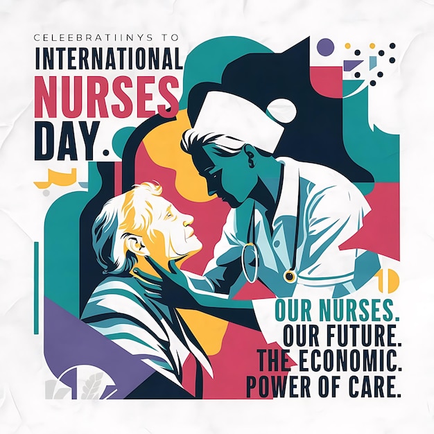 Photo international nurses day abstract vector illustration design