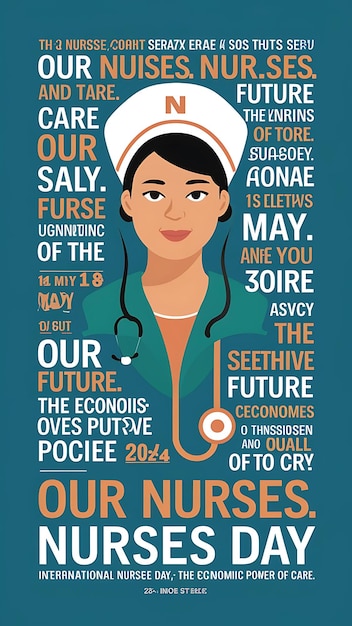 Photo international nurses day abstract vector illustration design