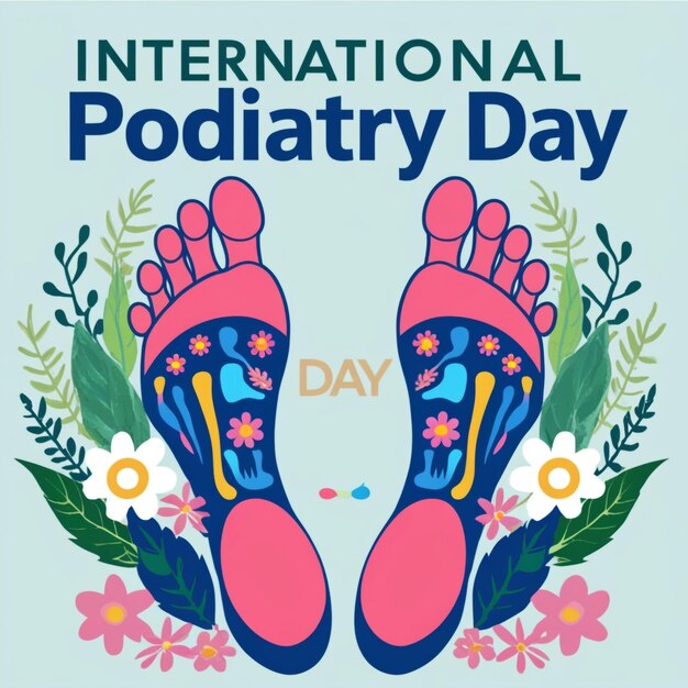 International Podiatry Day Concept Vector Illustration