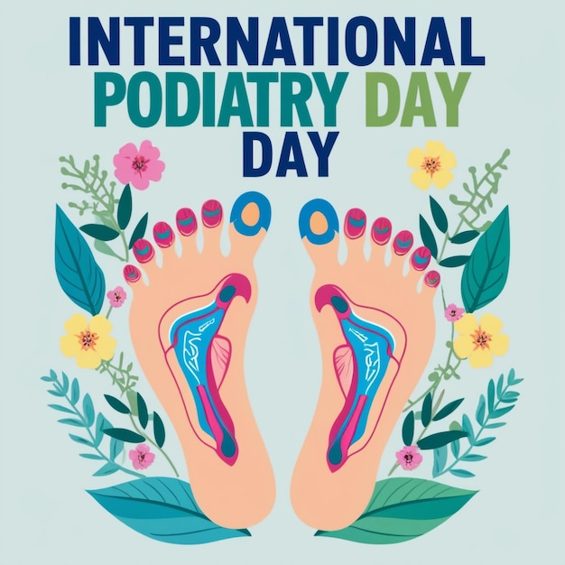 International Podiatry Day Concept Vector Illustration