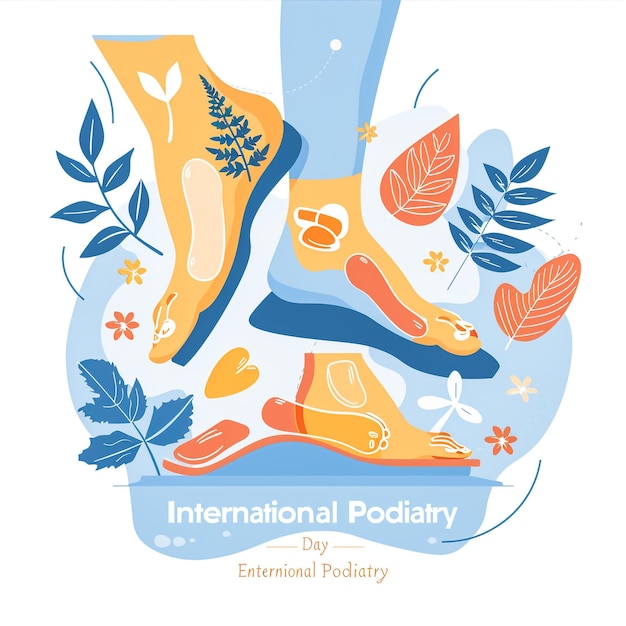 Photo international podiatry day podiatry day concept vector illustration