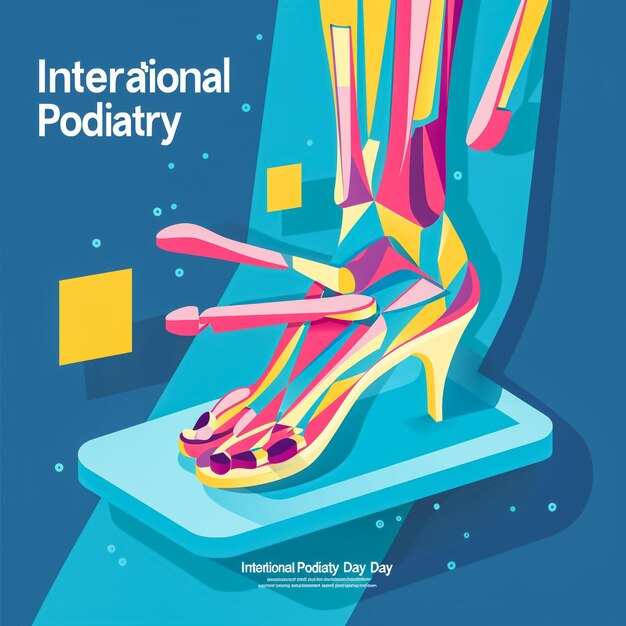 Photo international podiatry day podiatry day concept vector illustration