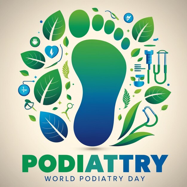 International Podiatry Day Vector Illustration Celebrating Podiatry Awareness and Foot Health