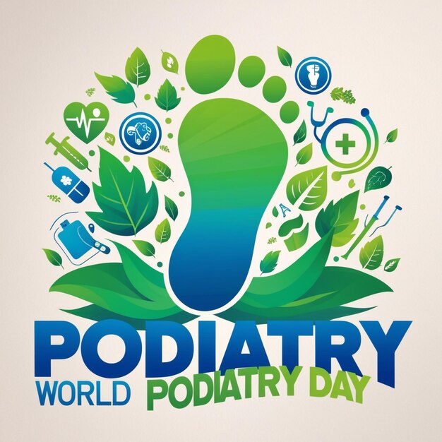 International Podiatry Day Vector Illustration Celebrating Podiatry Awareness and Foot Health