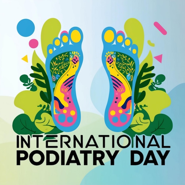 Photo international podiatry day vector illustration podiatry concept design