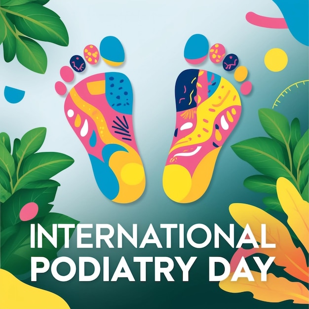 Photo international podiatry day vector illustration podiatry concept design