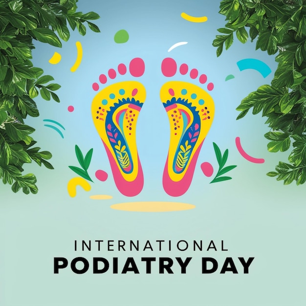 International Podiatry Day Vector Illustration Podiatry Concept Design