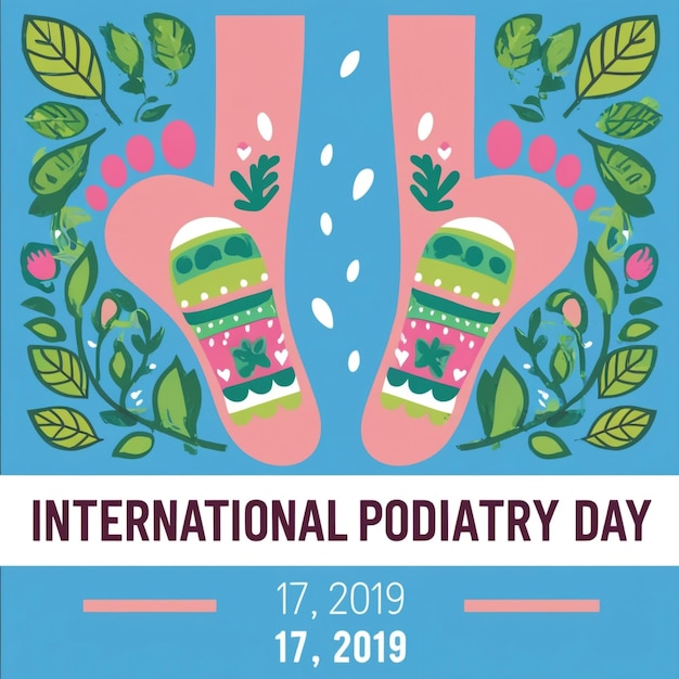 Photo international podiatry day vector illustration podiatry concept design