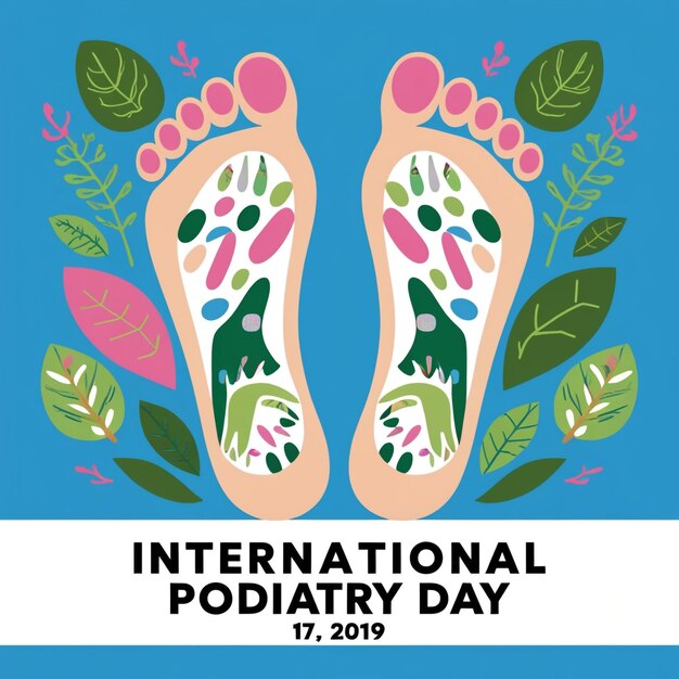 Photo international podiatry day vector illustration podiatry concept design