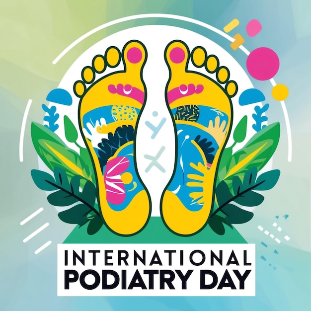 International Podiatry Day Vector Illustration Podiatry Concept Design