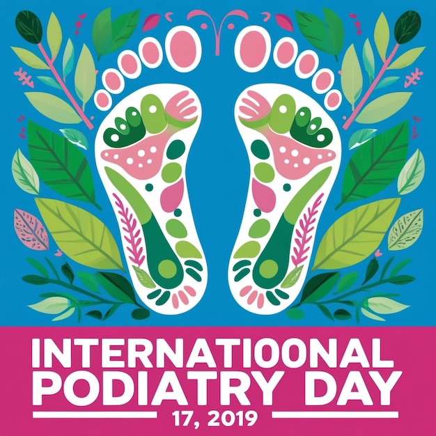 Photo international podiatry day vector illustration podiatry concept design