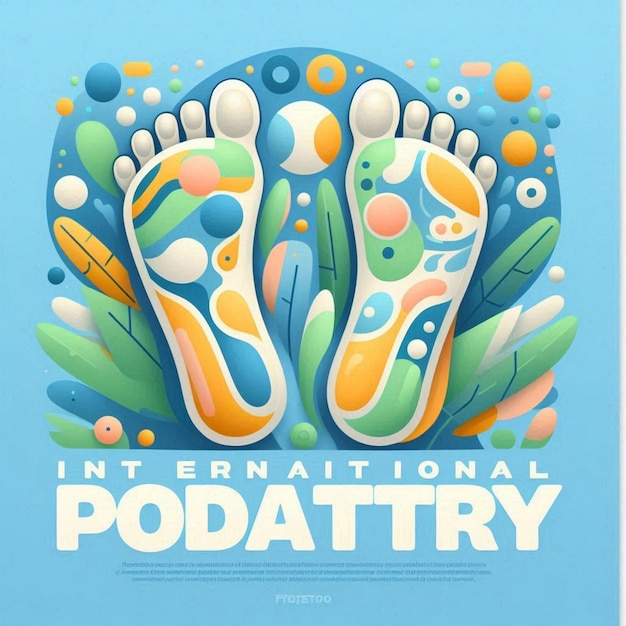 Photo international podiatry day vector illustration podiatry concept design