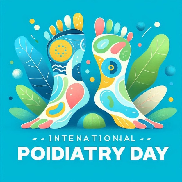 Photo international podiatry day vector illustration podiatry concept design