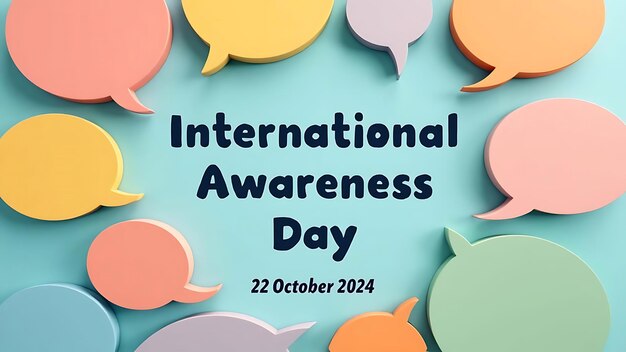 Photo international stuttering awareness day 2024 design