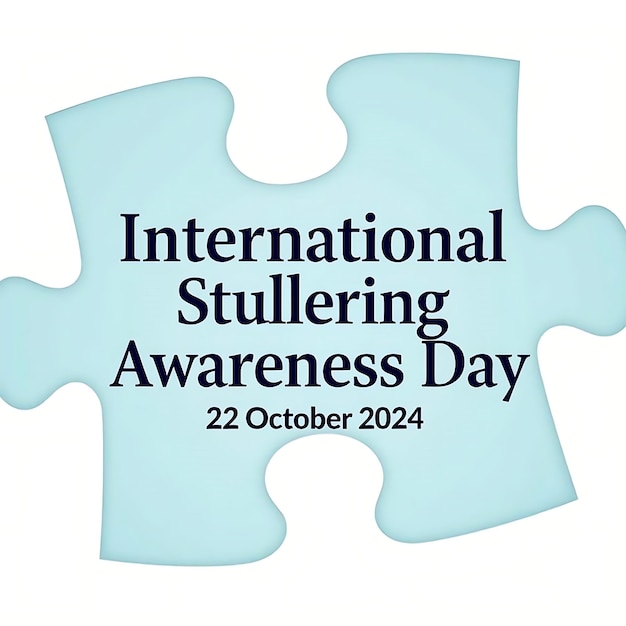 Photo international stuttering awareness day 2024 design