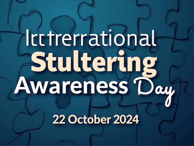 Photo international stuttering awareness day 2024 design