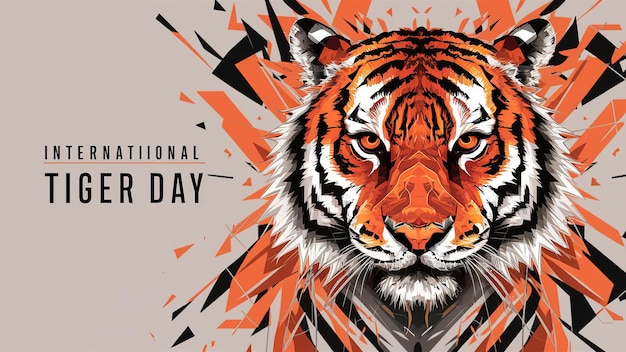 Photo international tiger day save tigers global tiger dayawareness for conservatio ai generated