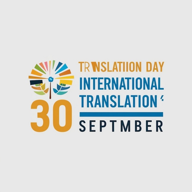 Photo international translation day celebration design