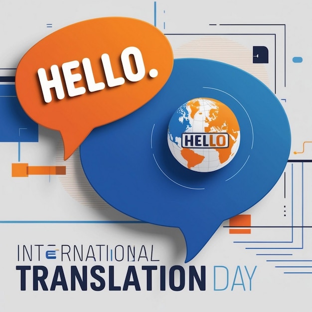 Photo international translation day september 30 holiday concept template for background banner card and poster