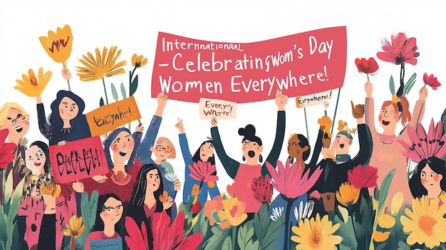 Photo international women s day celebration art