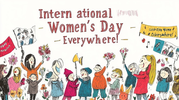 Photo international women s day celebration art